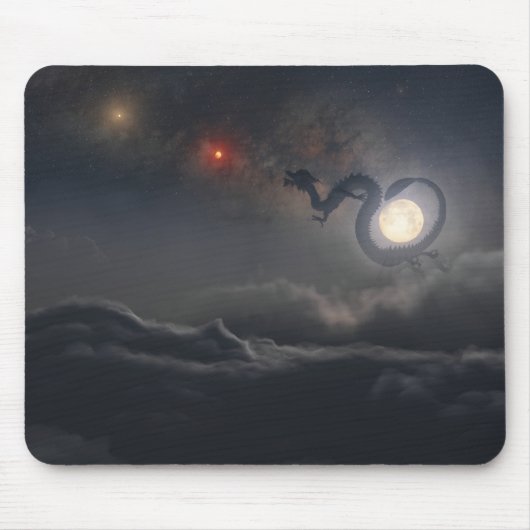 Jahr des Drachen (Nacht) Mousepad (Vorne)