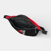 Jahr des Drachen rot weiß Bauchtasche (Offen)