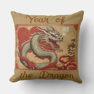 Jahr des Drachen-T - Shirt Kissen