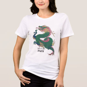 Jahr des Drachen Tri-Blend Shirt