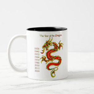 Jahr des Drachen Zweifarbige Tasse