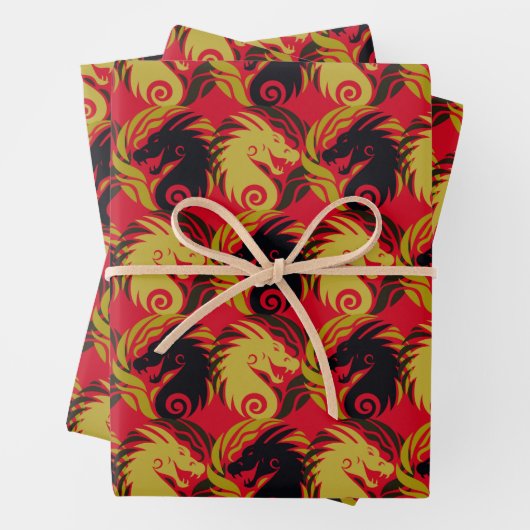 Jahr des Drachendesigns Geschenkpapier Set (Beispiel)
