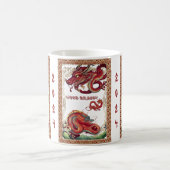 Jahr des Drachenholzes personalisieren Kaffeetasse (Mittel)