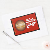 Jahr des Drachenrechtecks Rechteckiger Aufkleber (Umschlag)