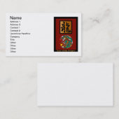 Jahr des Drachenrechtecks Visitenkarte (Vorne/Hinten)