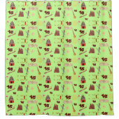 Jahr des Dragon Chinese Liebites Music Luck Duschvorhang (Vorderseite)