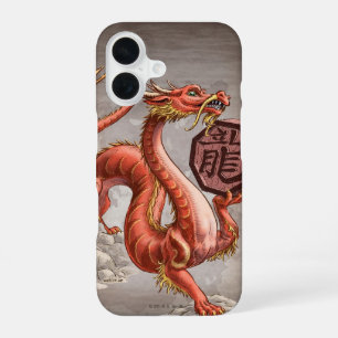Jahr des Dragon Chinesisch Zodiac Art iPhone Fall 16 Hülle