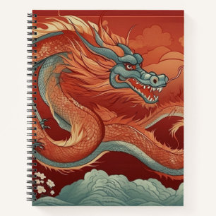 Jahr des Dragon-Notebooks Notizblock