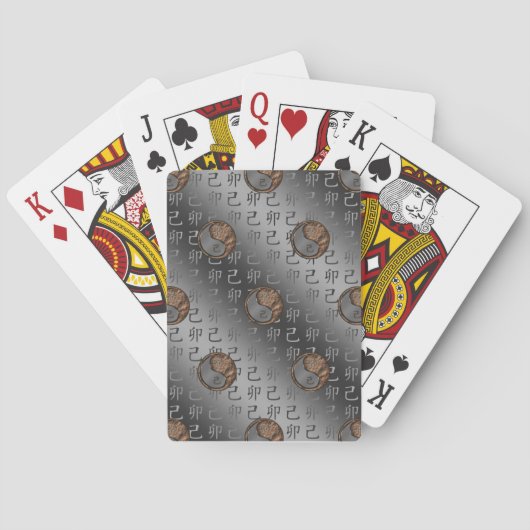 Jahr des Erd-Hasen Spielkarten (Rückseite)