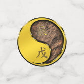 Jahr des Erddrachen Konfetti (Klein Vorderseite)