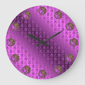 Jahr des Erdhahns Große Wanduhr
