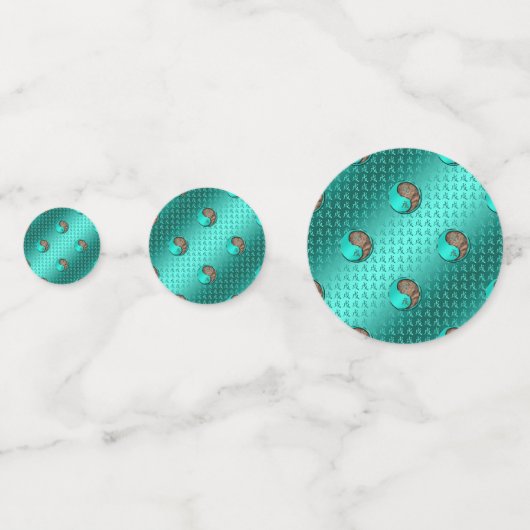 Jahr des Erdhundes Konfetti (Rückseiten)