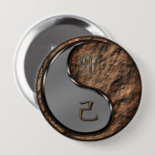 Jahr des Erdkaninchens Button (Vorne & Hinten)