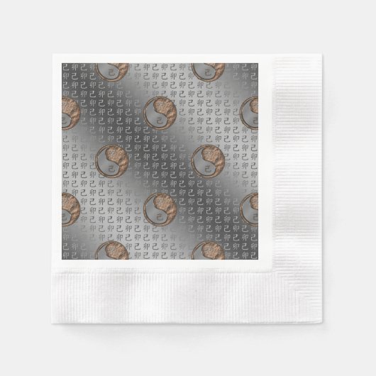 Jahr des Erdkaninchens Serviette (Vorderseite)