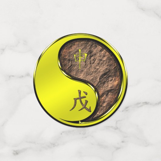 Jahr des Erdmondes Konfetti (Klein Vorderseite)