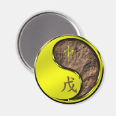 Jahr des Erdmondes Magnet (Vorderseite/Rückseite)