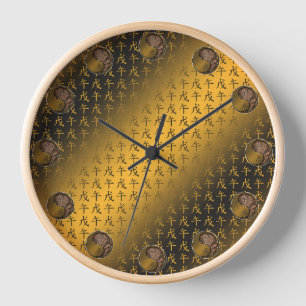 Jahr des Erdpferdes Uhr