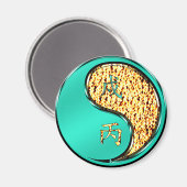 Jahr des Feuerhundes Magnet (Vorderseite/Rückseite)