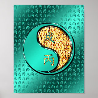 Jahr des Feuerhundes Poster