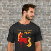 Jahr des Feuerpferdes 2026 Chinesischer Zodiaker T-Shirt