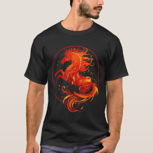 Jahr des Feuerpferdes 2026 chinesisches Neujahr T-Shirt