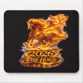 Jahr des Feuerpferdes 2026 Mousepad (Vorne)