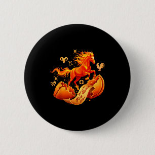 Jahr des Feuerpferdes 2026 Schicksal chinesisches Button