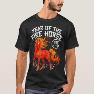 Jahr des Feuerpferdes Chinesisches Neujahr 2026 Zo T-Shirt