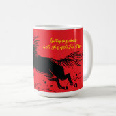 Jahr des Feuerpferdes Kaffeetasse (VorderseiteRechts)