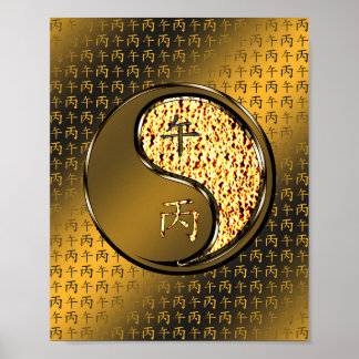 Jahr des Feuerpferdes Poster