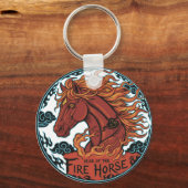 Jahr des Feuerpferdes Schlüsselanhänger (Vorderseite)