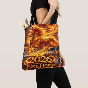 Jahr des Feuerpferds 2026 Tasche