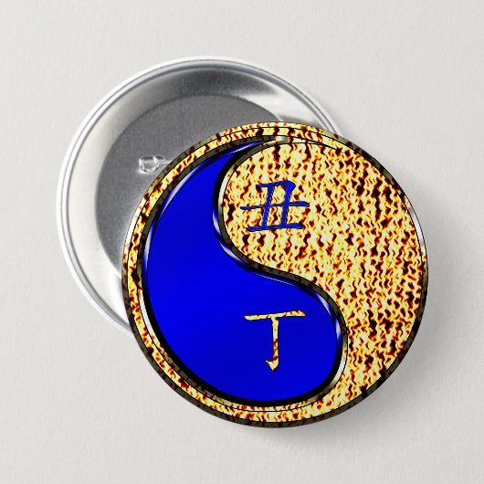 Jahr des Feuers Button (Vorne & Hinten)
