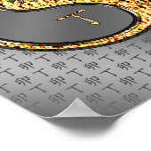 Jahr des Feuerwehrkaninchens Poster (Ecke)