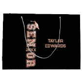 Jahr des Fotos  Glitzer Große Geschenktüte (Rückseite)