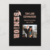 Jahr des Fotos  Glitzer Postkarte (Vorderseite)