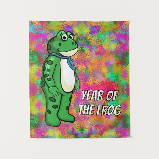 JAHR DES FROSCHES WANDTEPPICH (Vorderseite)