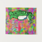 JAHR DES FROSCHES WANDTEPPICH (Vorderseite (Horizontal))