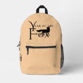 Jahr des Fuchses Bedruckter Rucksack (Vorderseite)