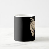 Jahr des Hahns Retro Kaffeetasse (Mittel)