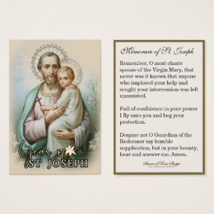 Jahr des hl. Joseph Memorare Gebet katholisch