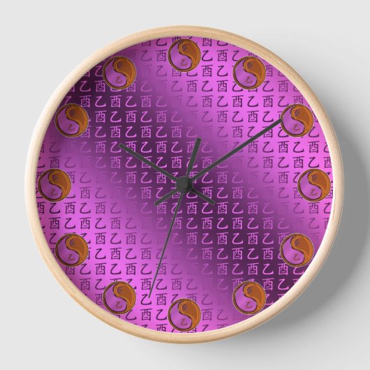 Jahr des Holz-Hahns Uhr (Vorderseite)