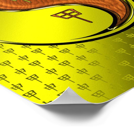 Jahr des Holzaffens Poster (Ecke)