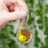 Jahr des Holzaffens Schlüsselanhänger (Hand)