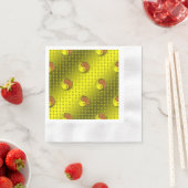 Jahr des Holzaffens Serviette (Beispiel)