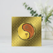 Jahr des Holzdrachen Karte (Stehend Vorderseite)