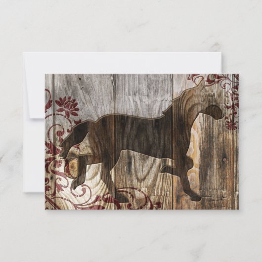 Jahr des Holzpferdes Einladung (Vorderseite)