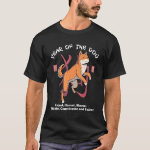 Jahr des Hundes Chinesisch Zodiac Lunar Neujahr Mä T-Shirt