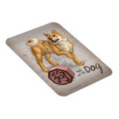 Jahr des Hundes Chinesische Zodiakkunst Magnet (Rechte Seite)