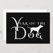 Jahr des Hundes Einladung (Vorne/Hinten)
